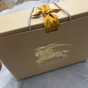 Authentic Burberry gift box and bag